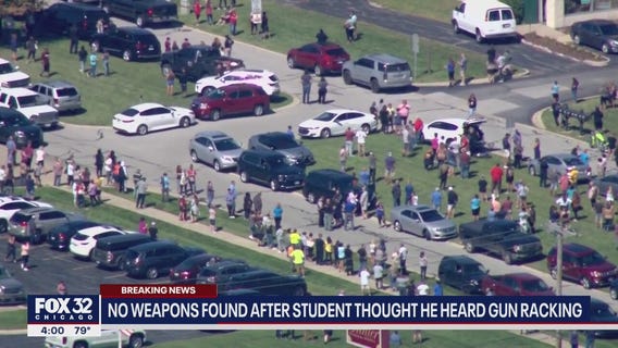 No weapons found after lockdown incident at Indiana high school