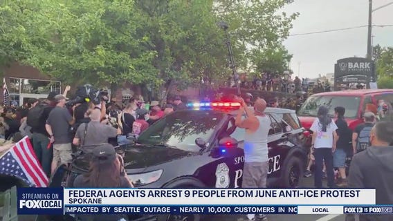 Federal agents arrest 9 for Spokane anti-ICE protest