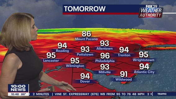 FOX 29 Weather Authority 7-day forecast 10 p.m.