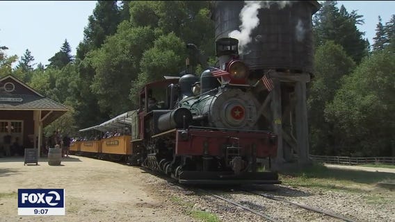Ride a steam train through the redwoods at Roaring Camp Railroad