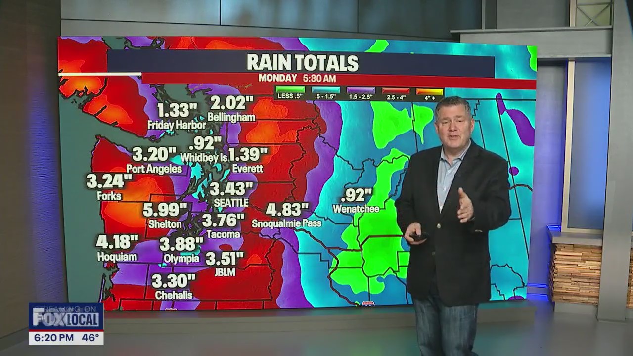Seattle weather: Rainy weekend across western Washington