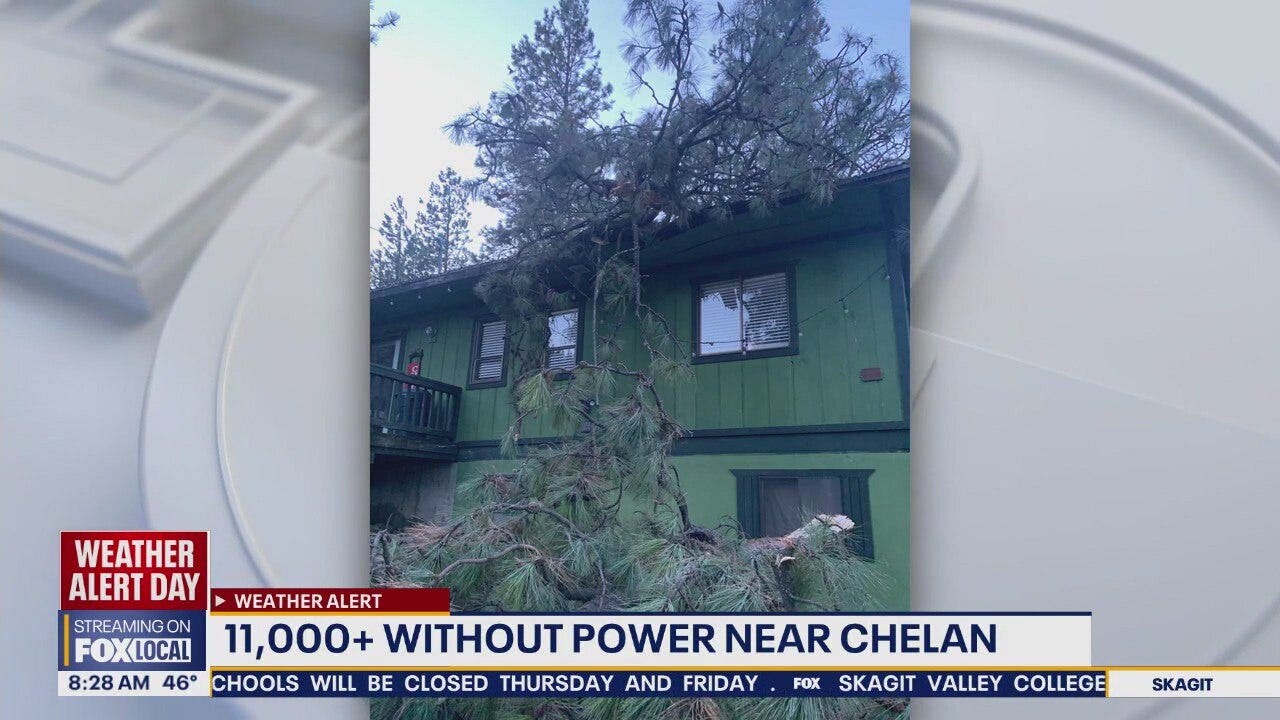 11,000 without power near Chelan, WA; all of Leavenworth also out