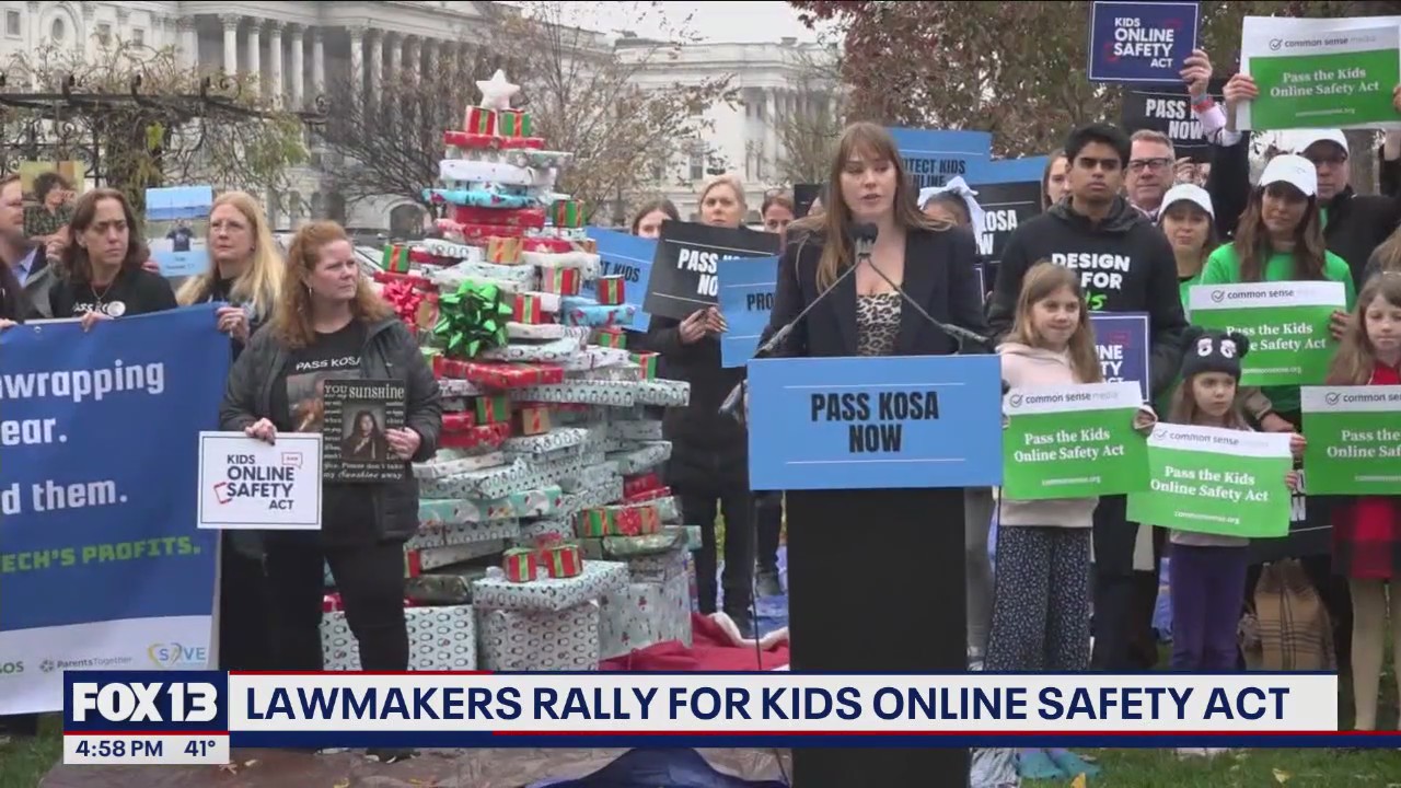 Lawmakers rally for Kids Online Safety Act