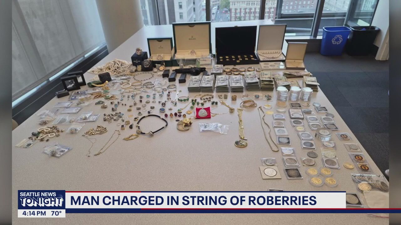 Seattle man charged in string of high-profile robberies