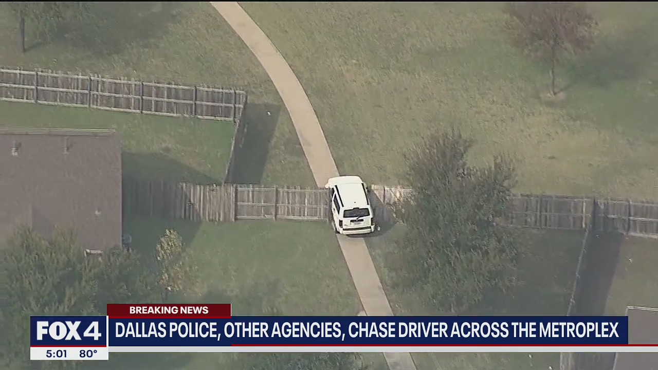 Police chase from Rockwall County to Dallas with a baby on board