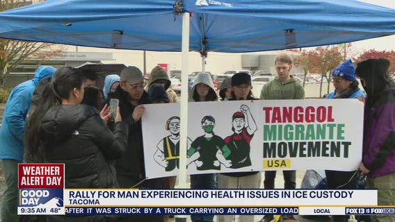 Tacoma rally protests alleged medical neglect of ICE detainee