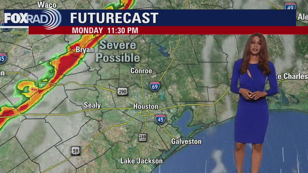 Monday evening weather forecast