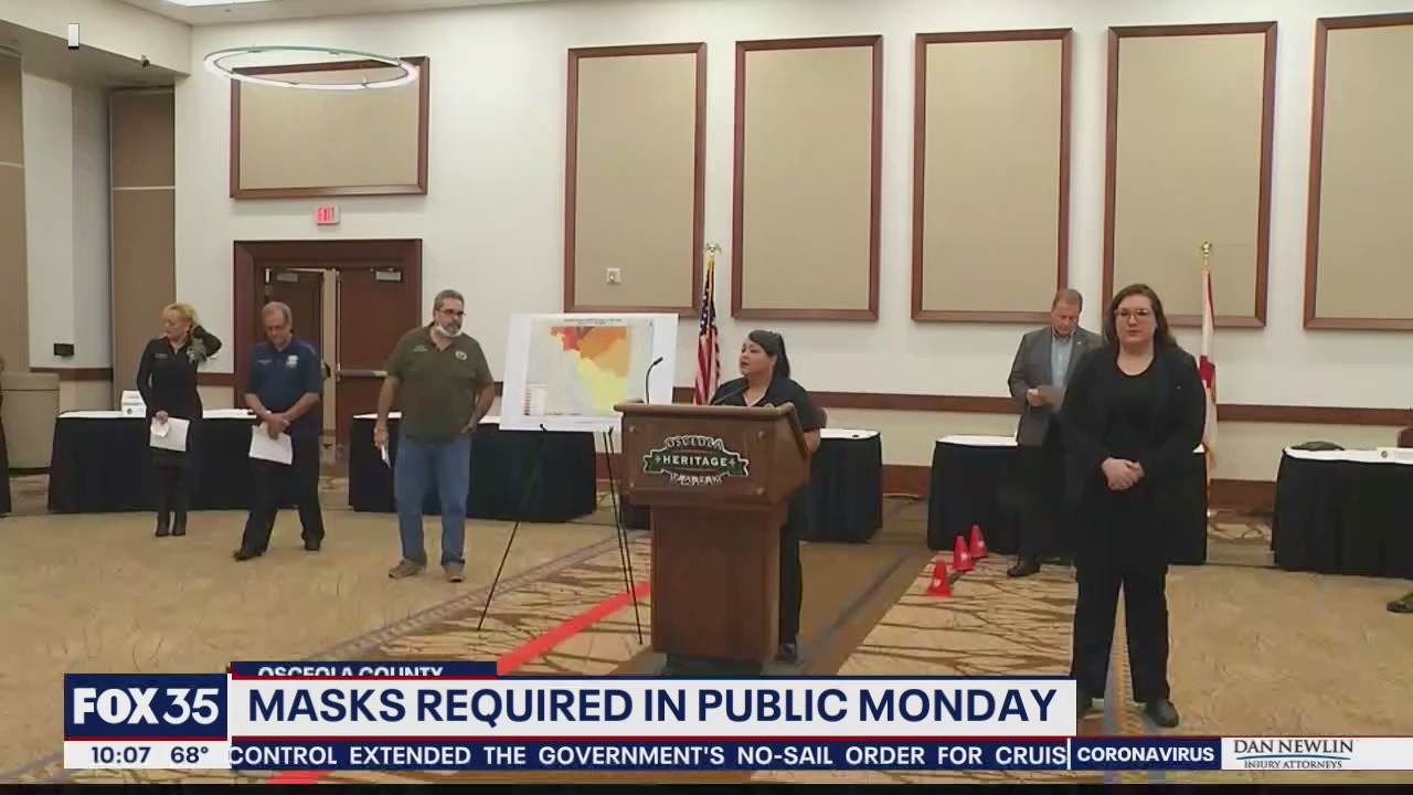 Osceola County to require face masks
