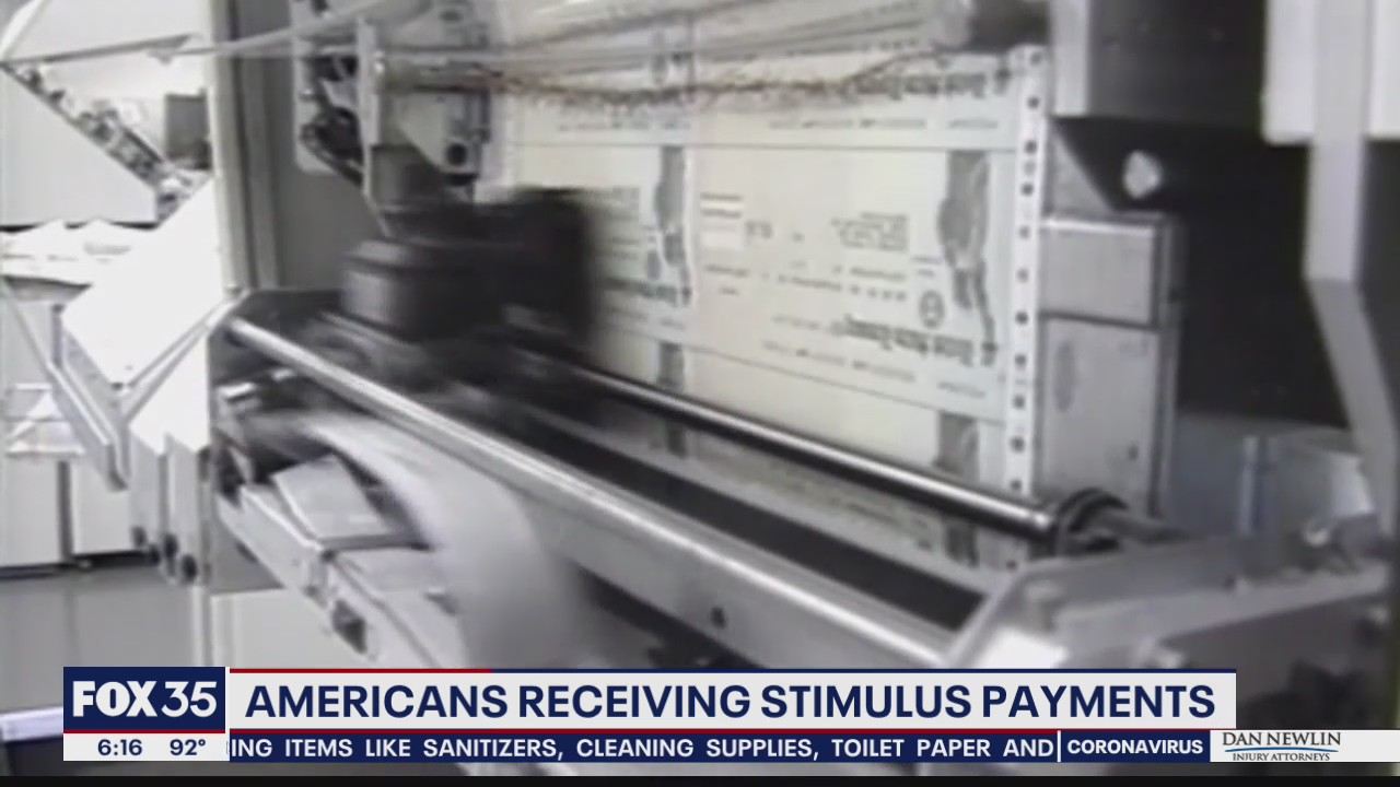 Americans receiving stimulus payments