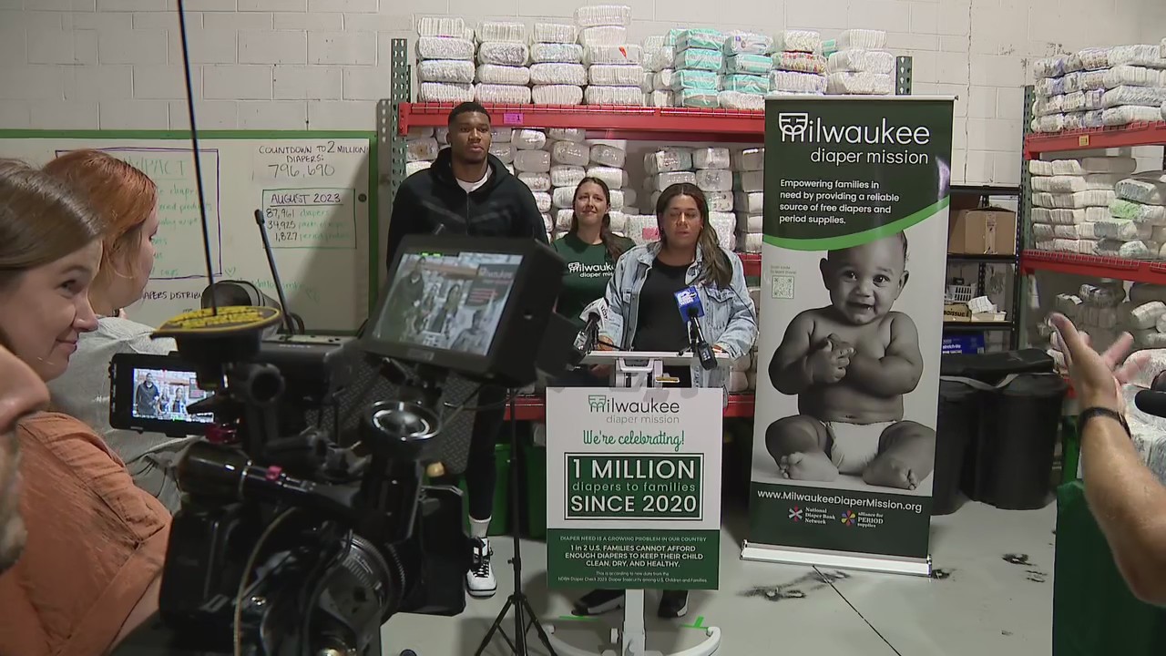 Milwaukee Diaper Mission: Giannis, partner shed light on growing need