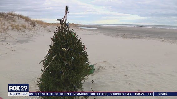 Christmas at the beach in Ocean City, New Jersey