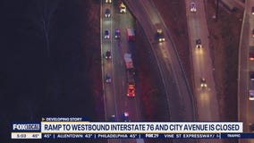 Route 1 ramp closure near I-76 and City Avenue