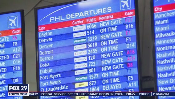 Holiday travel plans in peril due to drenching rain at PHL