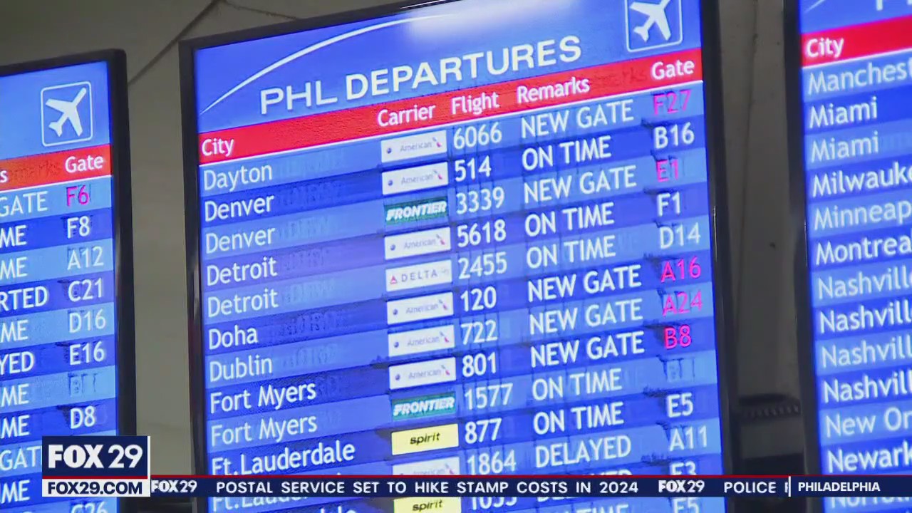 Holiday travel plans in peril due to drenching rain at PHL