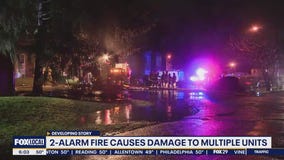 2-alarm fire displaces 16 families at Burlington County apartment complex