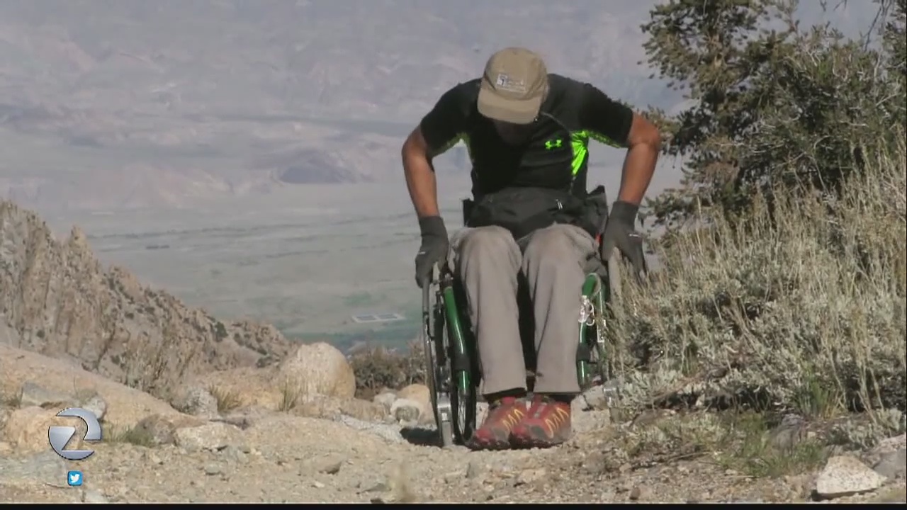 Man's quest to become 1st to 'hike' Sierra Nevada in wheelchair chronicled in film