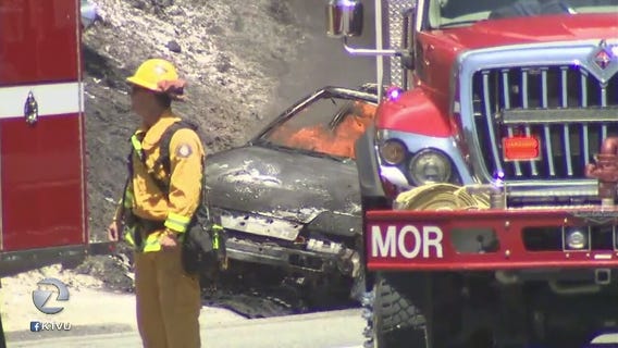 Brush fire snarls traffic on Highway 24