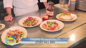"Cheers to Hospitality"; Give thanks and give back
