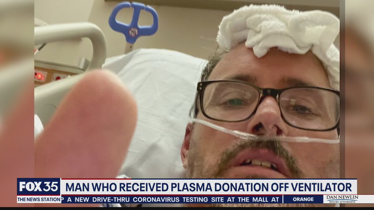 Plasma recipient who came out of coronavirus coma on Easter now off ventilator