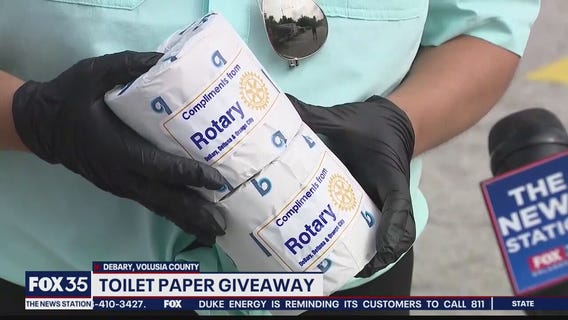 Toilet paper giveaway