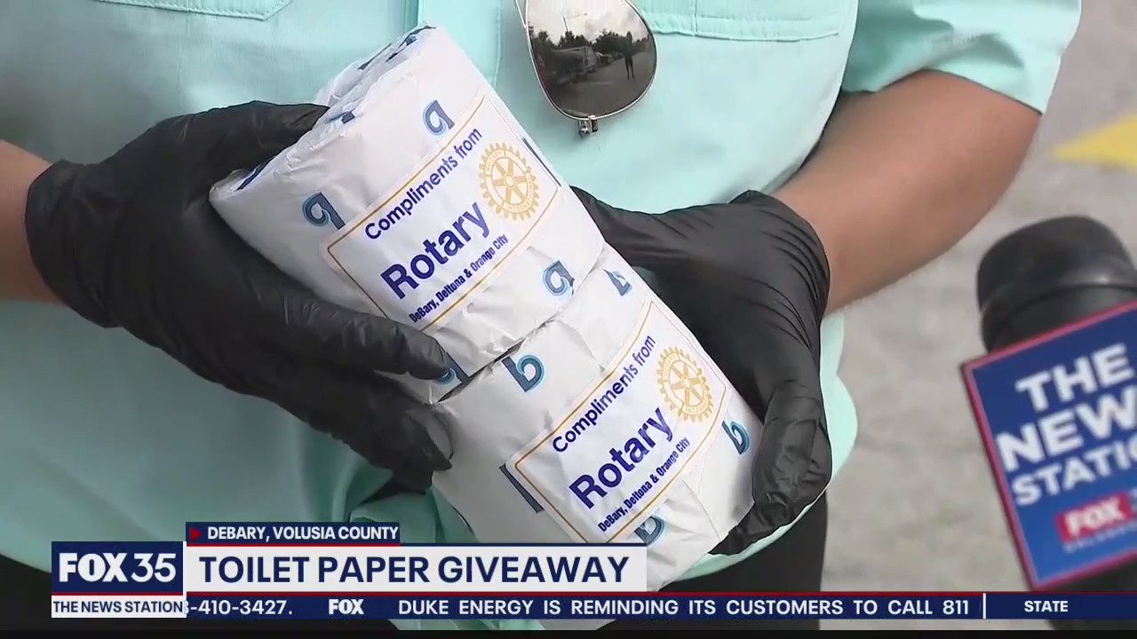 Toilet paper giveaway