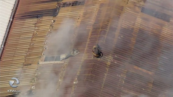 Fire damages SF warehouse