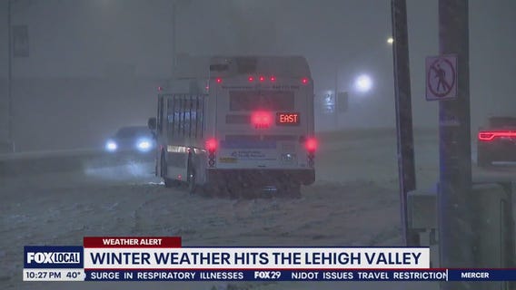 Nor'easter dumps snow in Lehigh Valley; rain further south