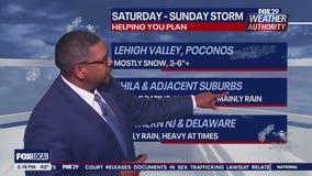 Snow forecast at Metlife Stadium for Eagles versus Giants