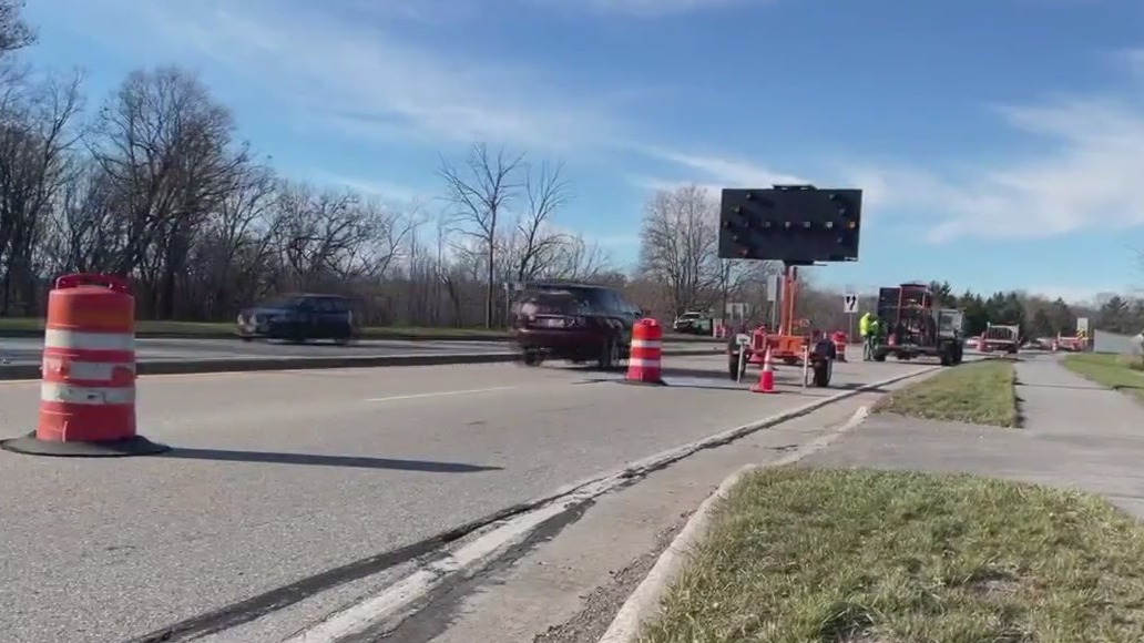 Highway workers struck in construction zone