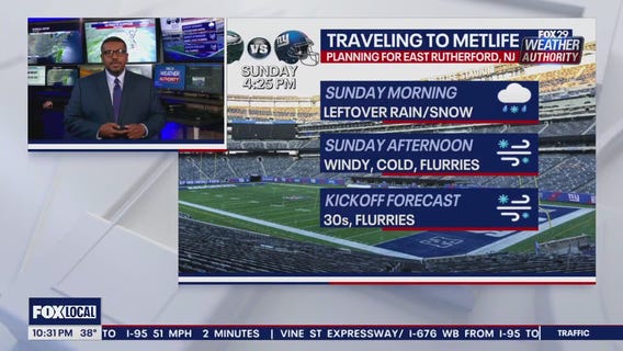 Philly Winter Weather: How snow will impact traveling to MetLife Stadium