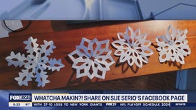 Whatcha Makin? Snowflakes and eyeball pillow