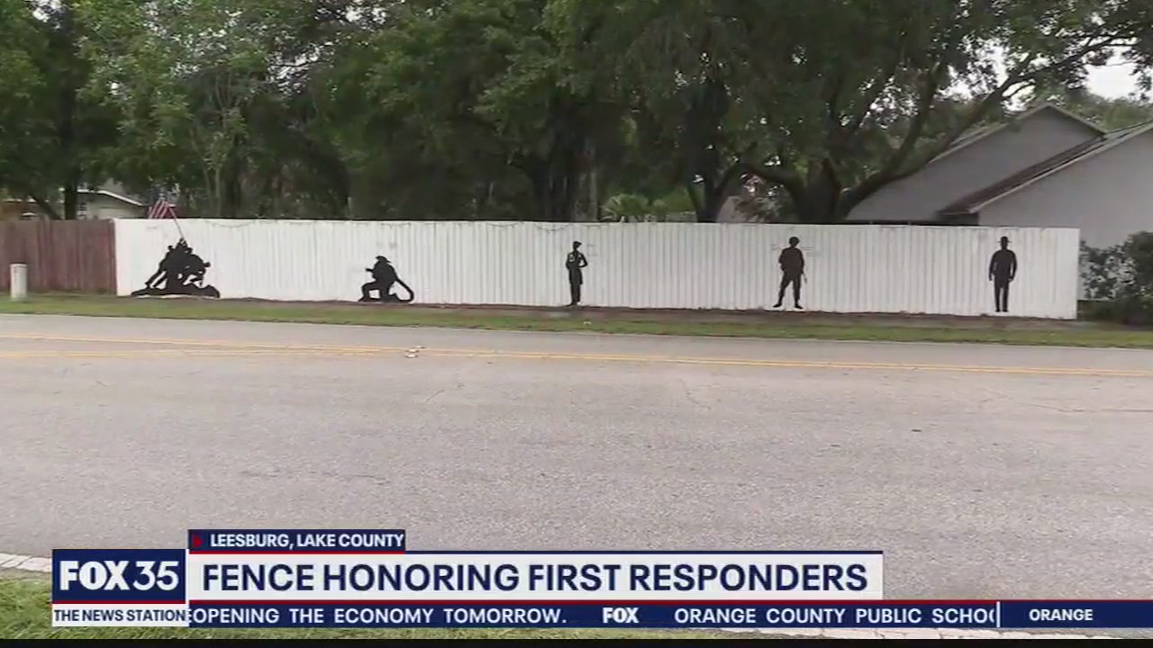 Fence honors first responders