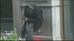 Homeless New Yorkers in transit hubs