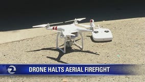 Drone halts aerial firefight in Saratoga