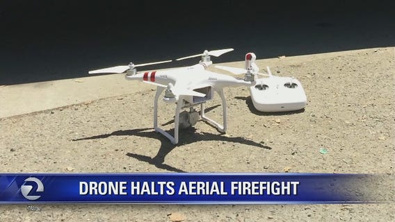 Drone halts aerial firefight in Saratoga