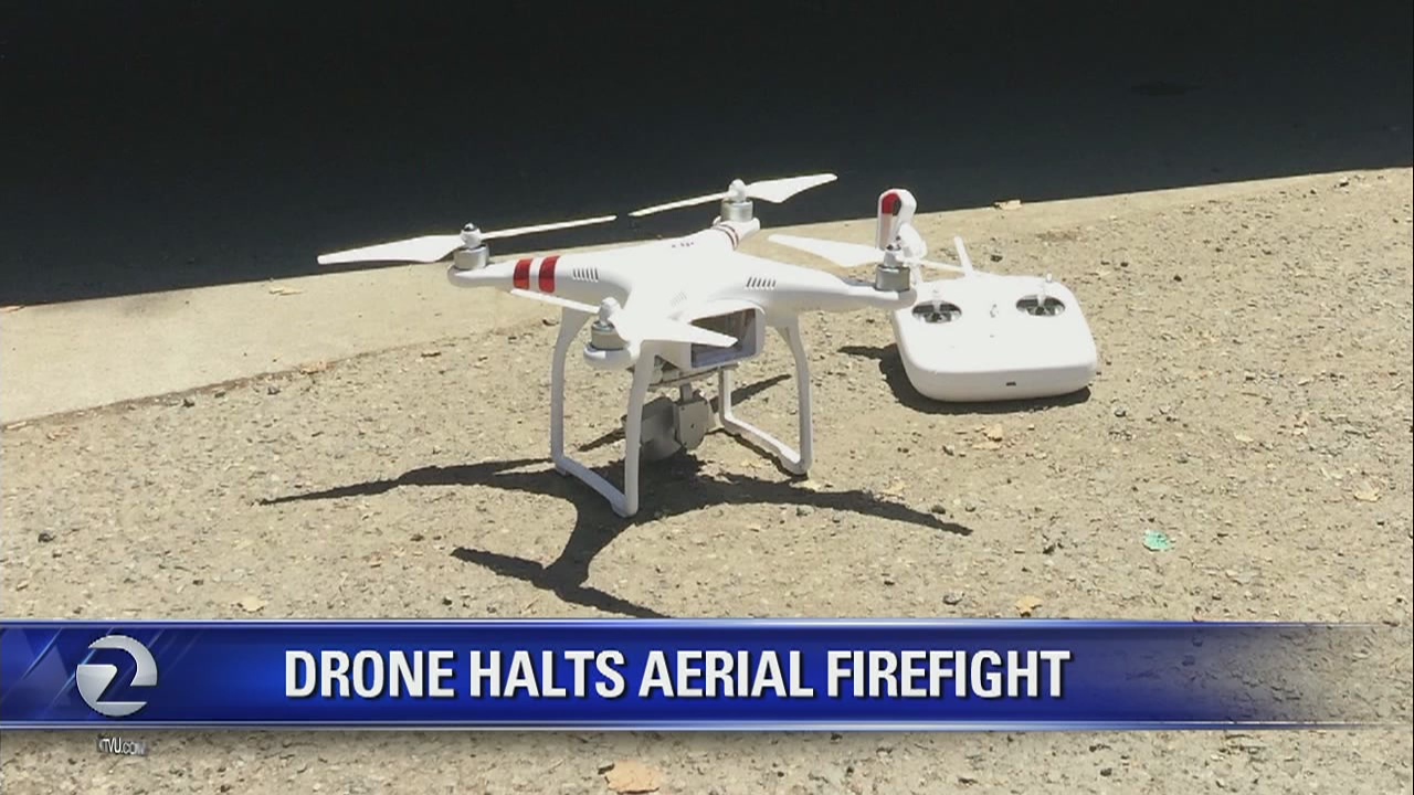 Drone halts aerial firefight in Saratoga
