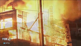 Arson suspected in Emeryville/Oakland blaze