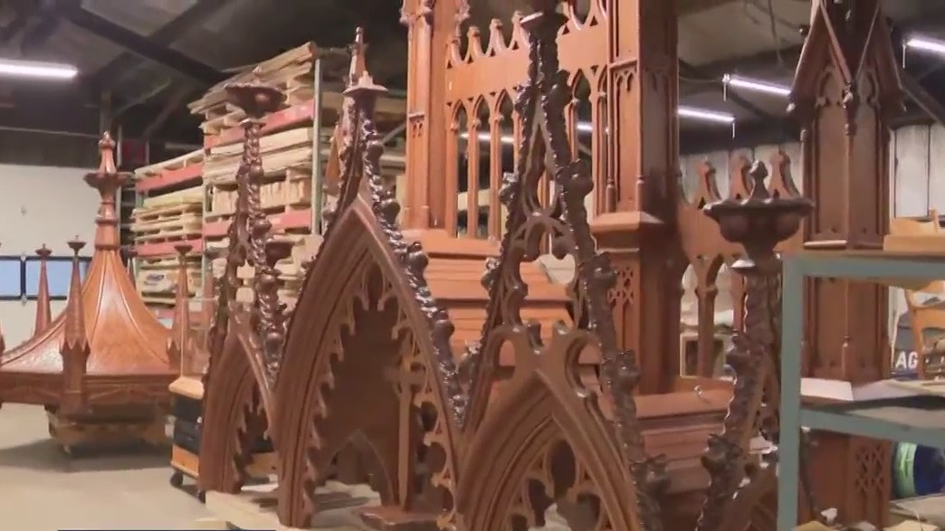 New woodwork for Trinity Lutheran Church