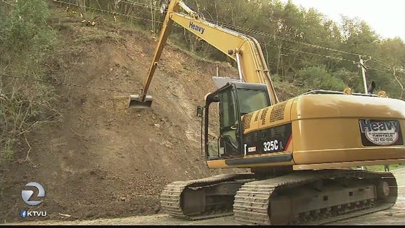 Crews work through the night to repair Marin landslide