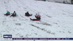 Kids are happy with Delco snow day as adults deal with icy roads and snow