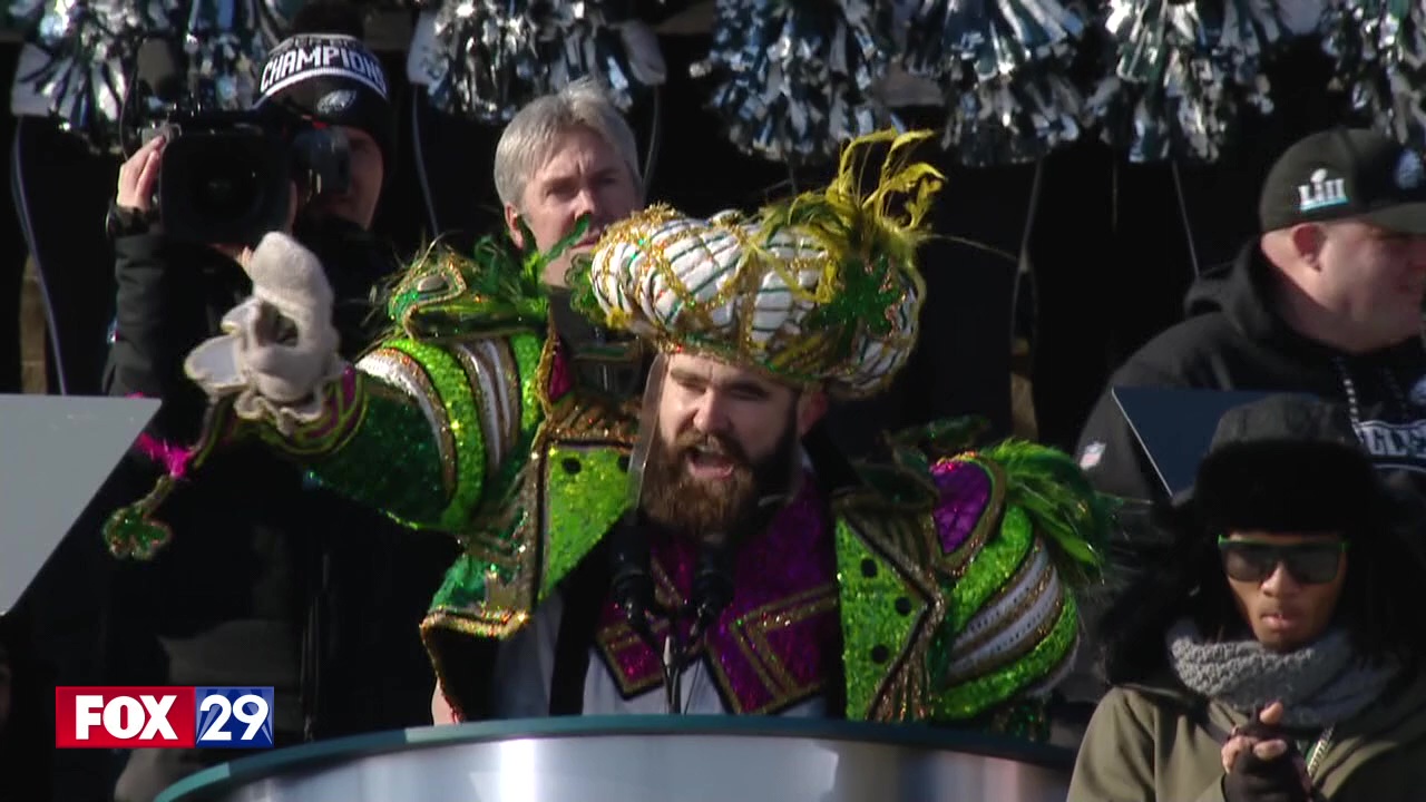 Jason Kelce: Relive his famous Super Bowl parade speech
