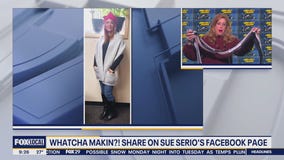 Whatcha Makin?: Crochet football flags, pocketed shawl