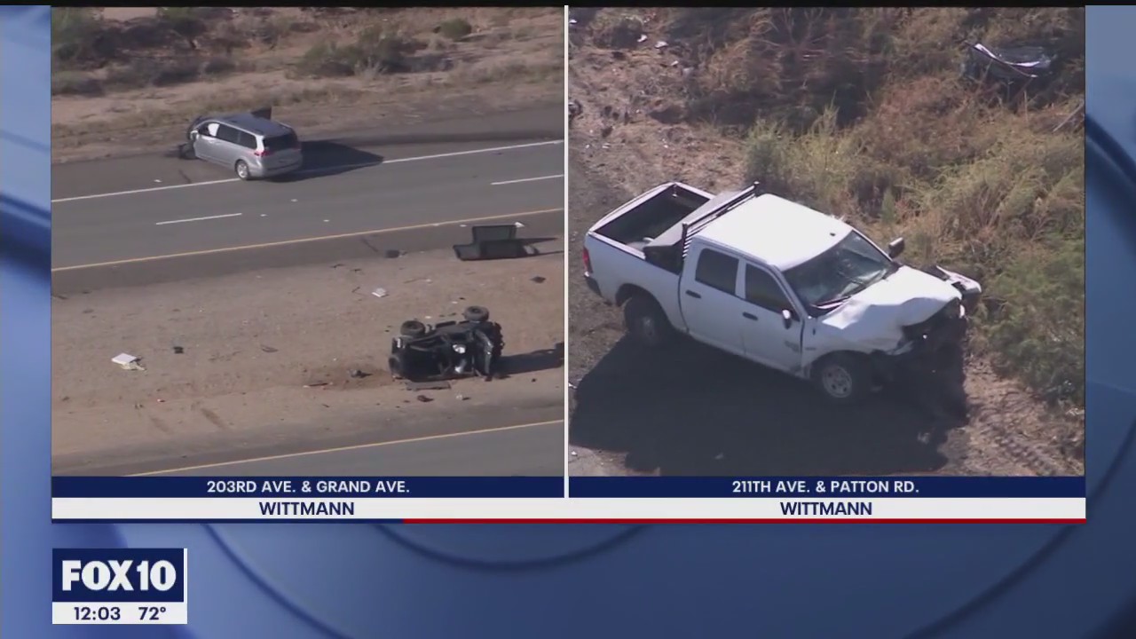 Two serious crashes reported in Wittmann just miles apart
