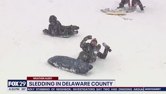 Chris O'Connell nearly takes out kid while sledding