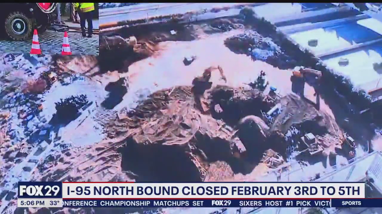 Portion of I-95 will shut down for 36 hours in February