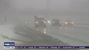 Snowfall in Montgomery County had kids playing while homeowners shoveled
