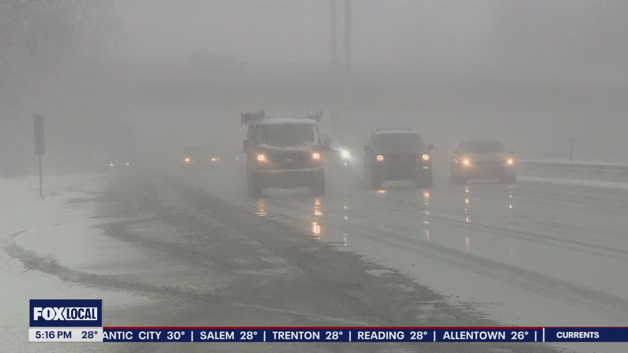 Snowfall in Montgomery County had kids playing while homeowners shoveled