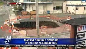 Large sinkhole opens in Pacifica