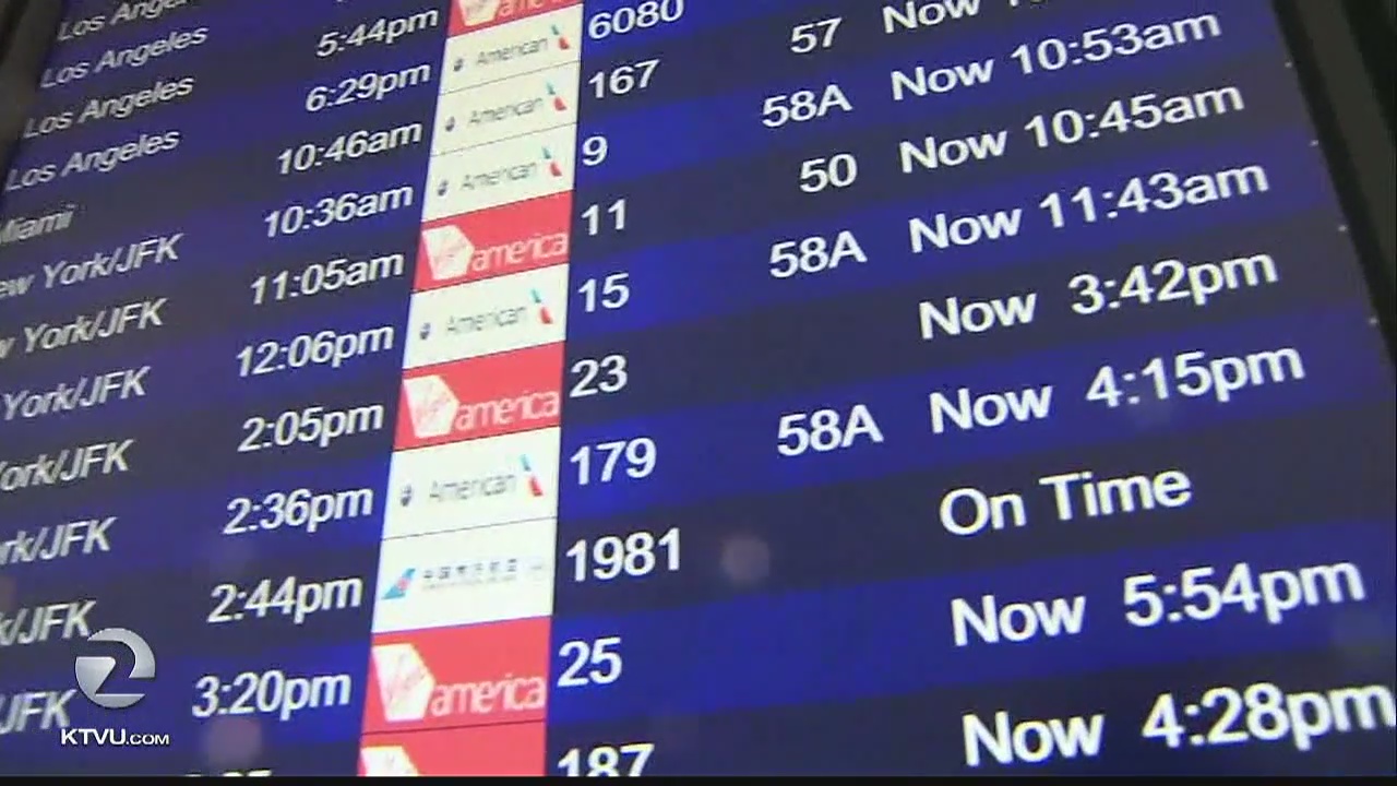 Rain slows SF traffic, air travel