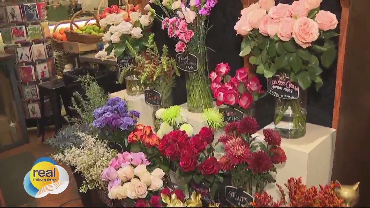 Fresh flowers at the Milwaukee Public Market